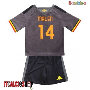 AS Roma Donyell Malen #14 Terza Maglia Bambino 2026-27 Manica Corta (+ Pantaloni corti)